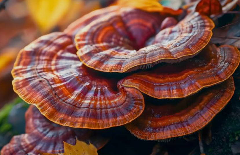 schöne reishi pilze